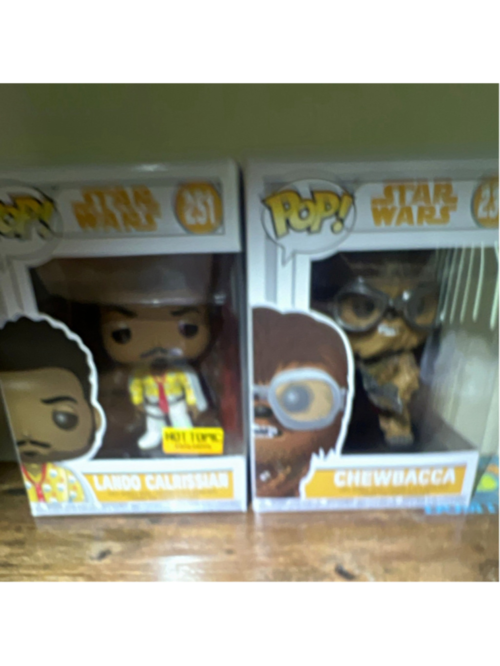 Funko Pop! Star Wars Chewbacca #239 & Lando Calrissian #251 Figures